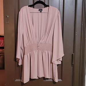 Torrid Size 2 Pink Dressy Low-cut Top